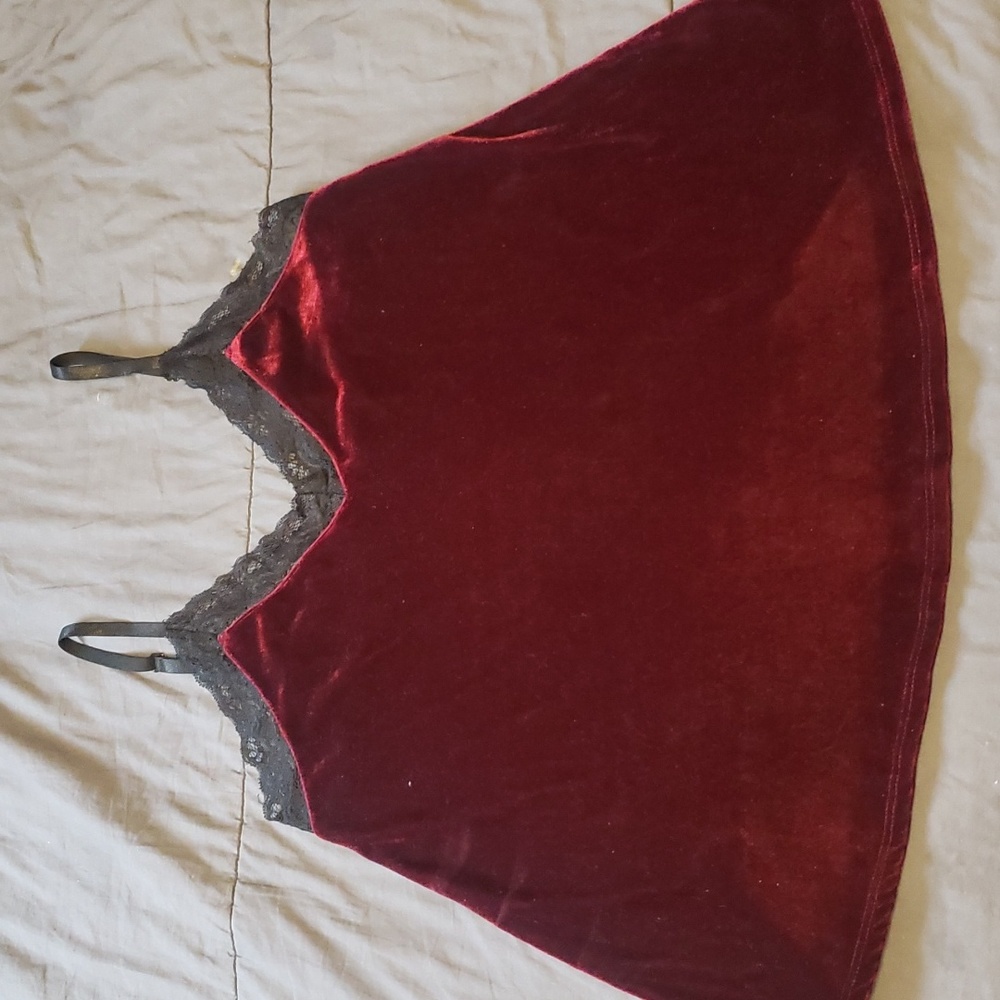 No Comment Wine Velvet Tank